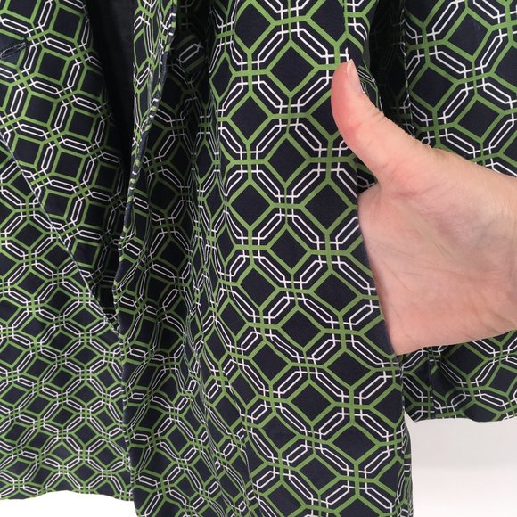 Banana Republic L Coat Double Breasted Blue Green - Picture 7 of 8